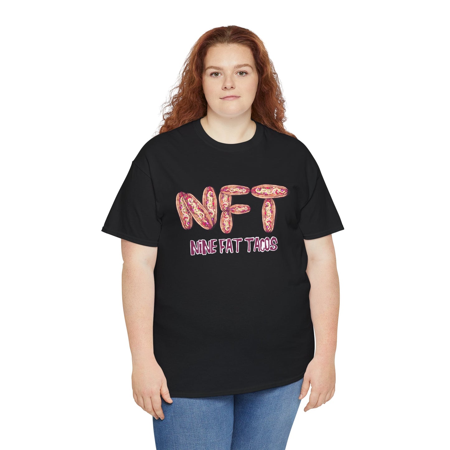 Nine Fat Tacos Unisex Heavy Cotton Tee