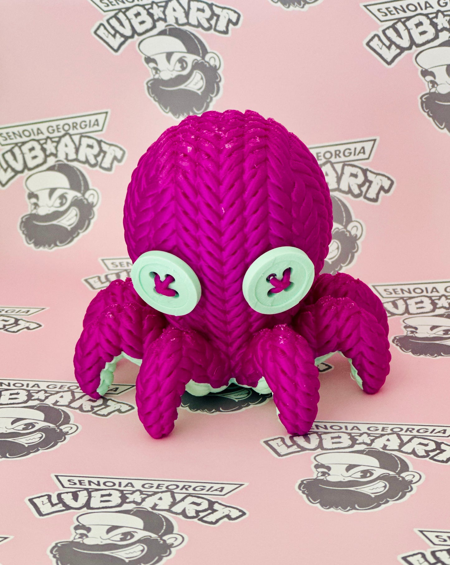 Knit Octopus 3D Printed Figure