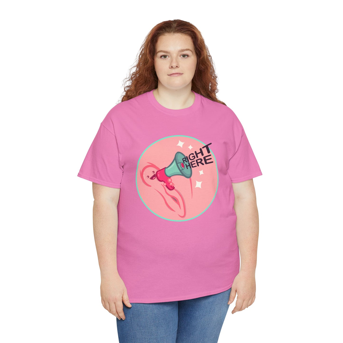 Right Here Unisex Heavy Cotton Tee