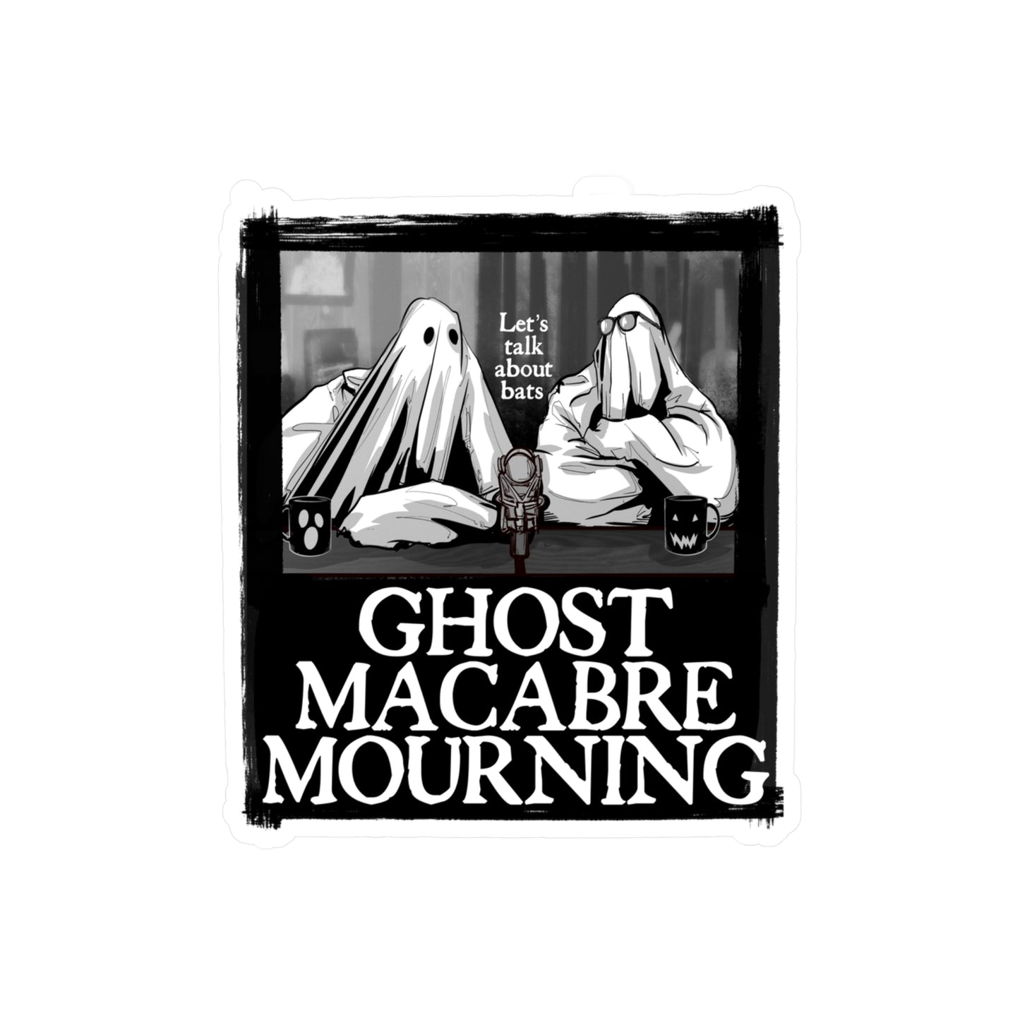 Ghost Macabre Mourning Kiss-Cut Vinyl Decal