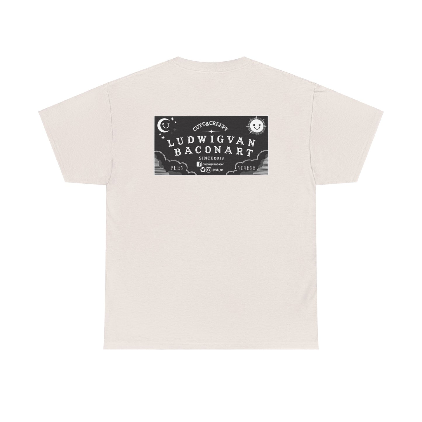 LVB Art Black & White Planchette Unisex Heavy Cotton Tee