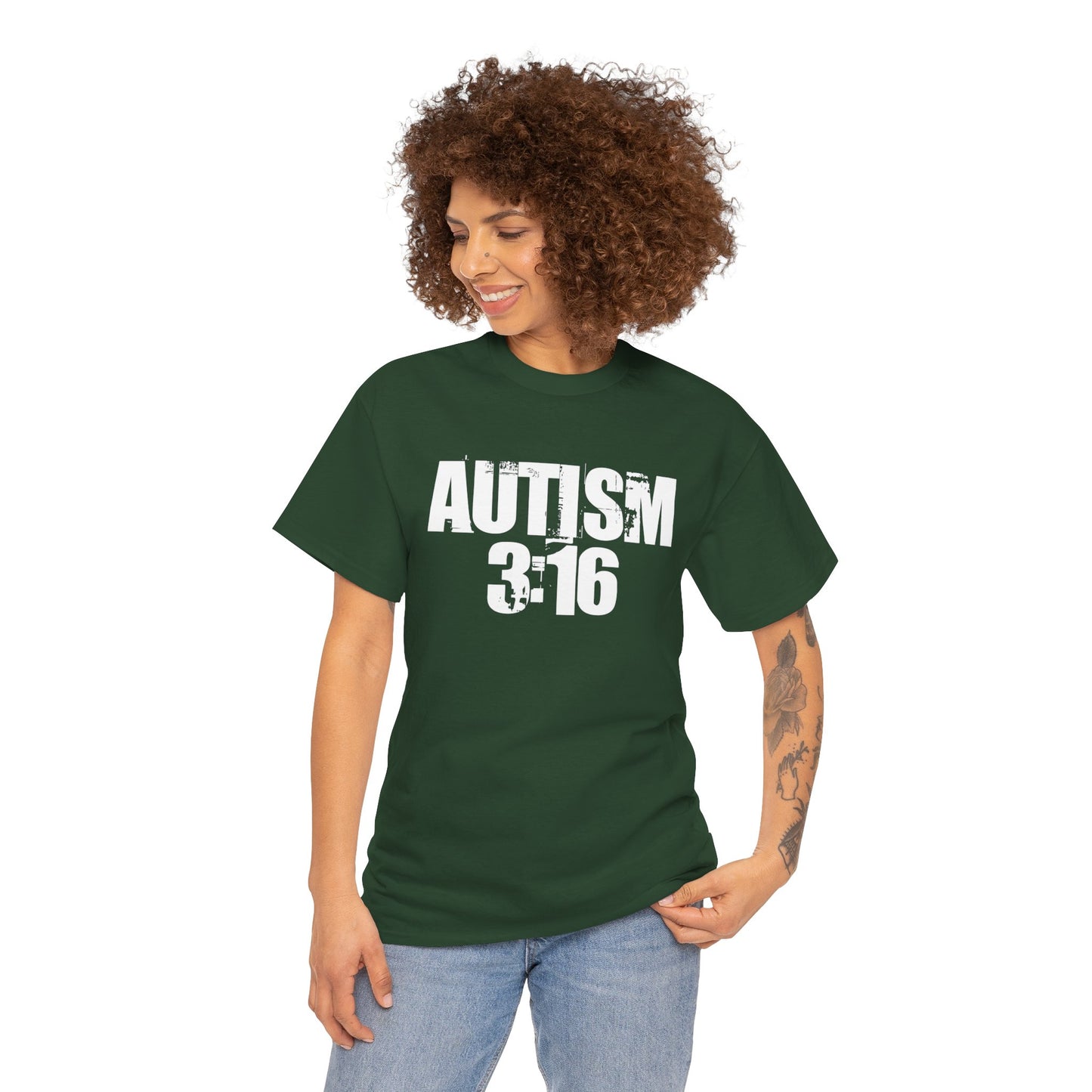 Autism 3:16 Unisex Heavy Cotton Tee