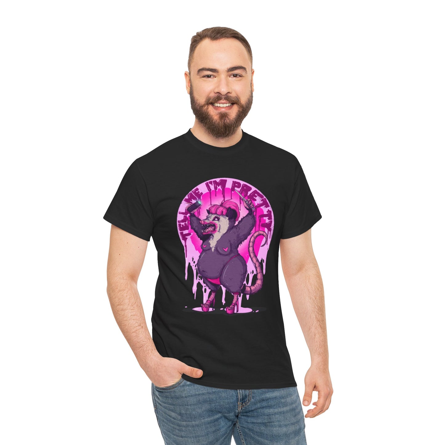 Pretty Opossum Unisex Heavy Cotton Tee