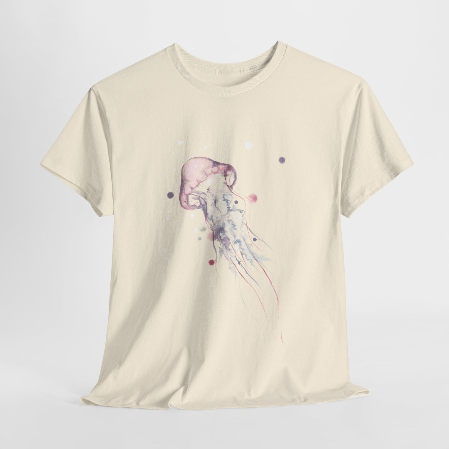 Jellyfish Watercolor Unisex Heavy Cotton Tee