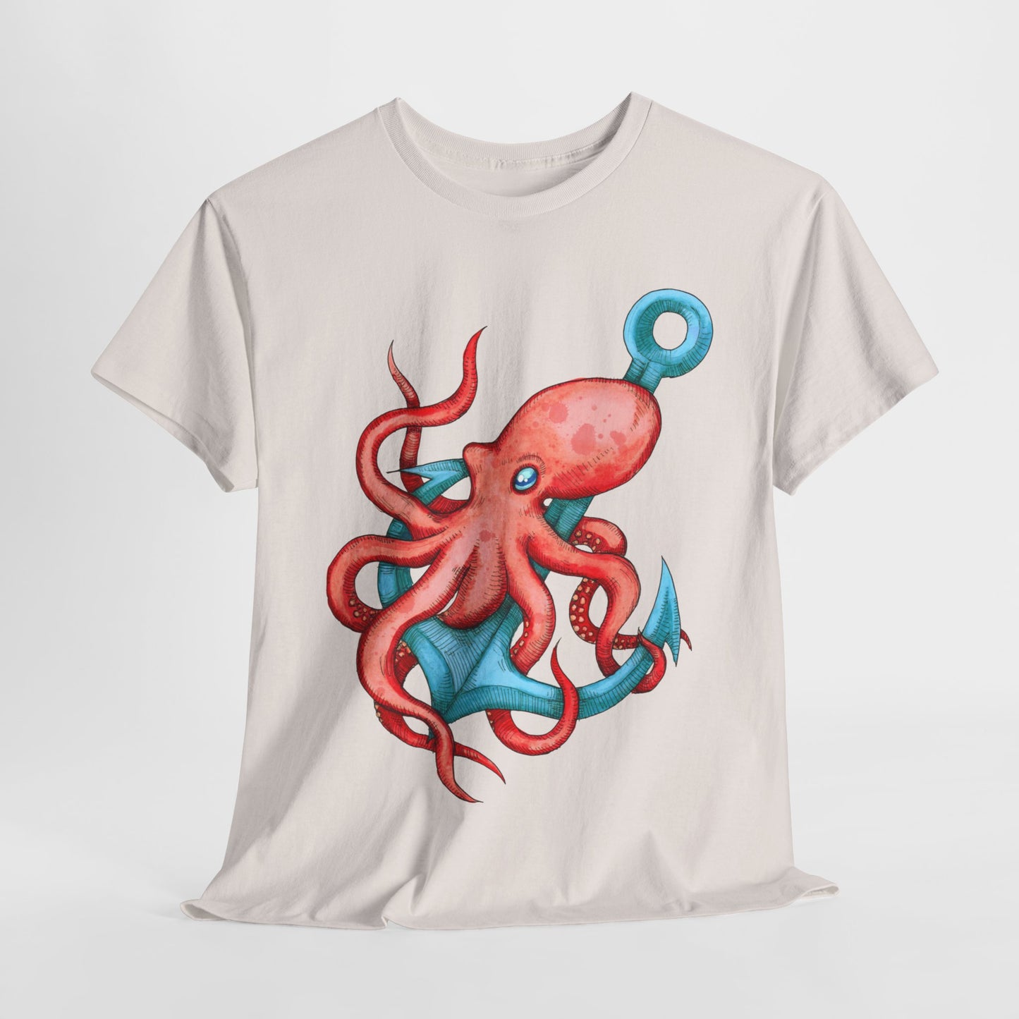 Octopus Anchor Unisex Heavy Cotton Tee