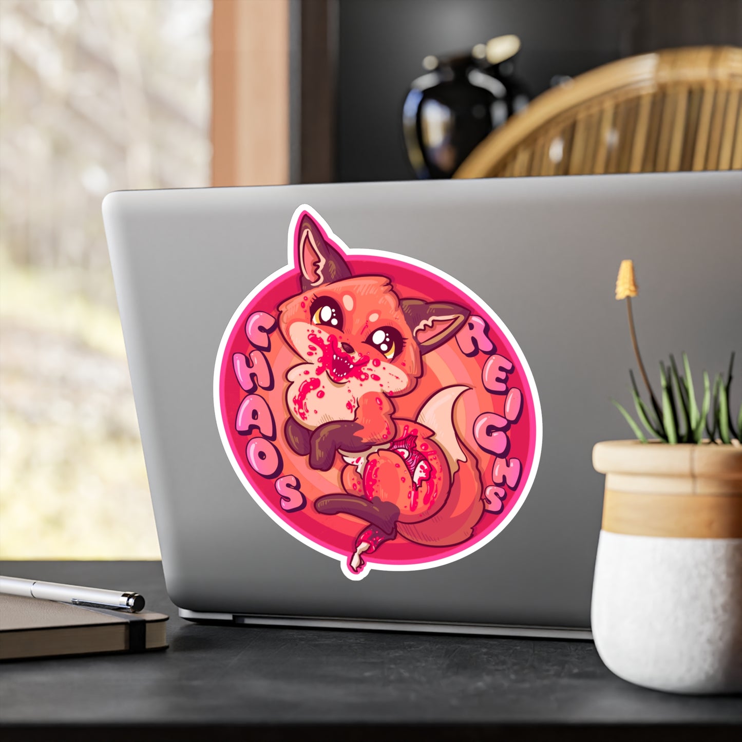 Chaos Reigns Kiss-Cut Vinyl Decal