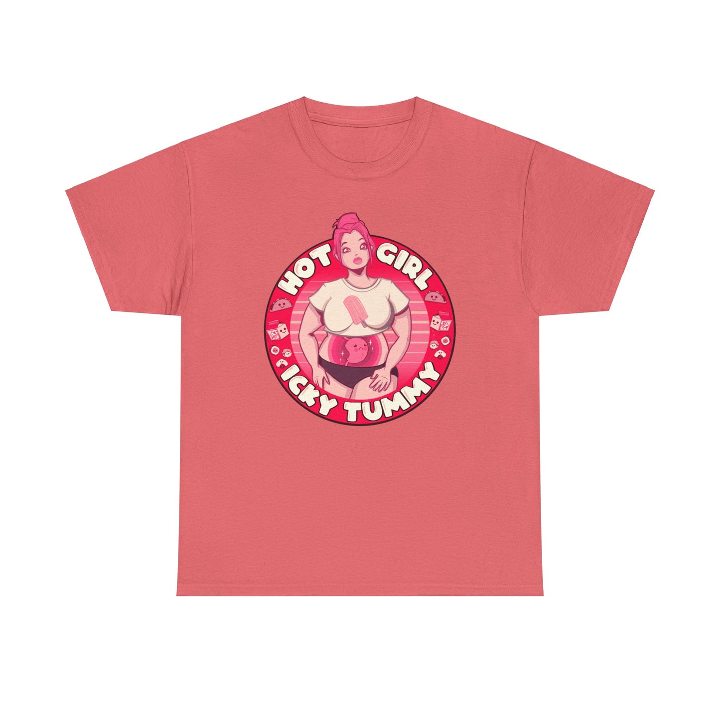 Hot Girl Icky Tummy Unisex Heavy Cotton Tee