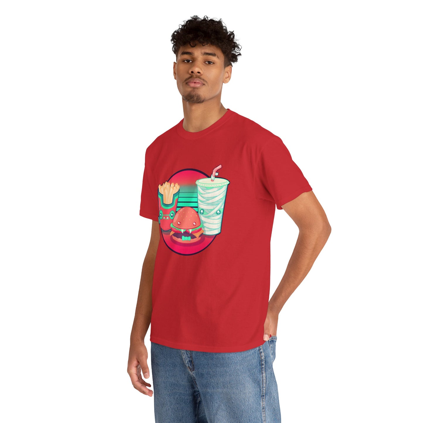 Spooky Fast Food Unisex Heavy Cotton Tee