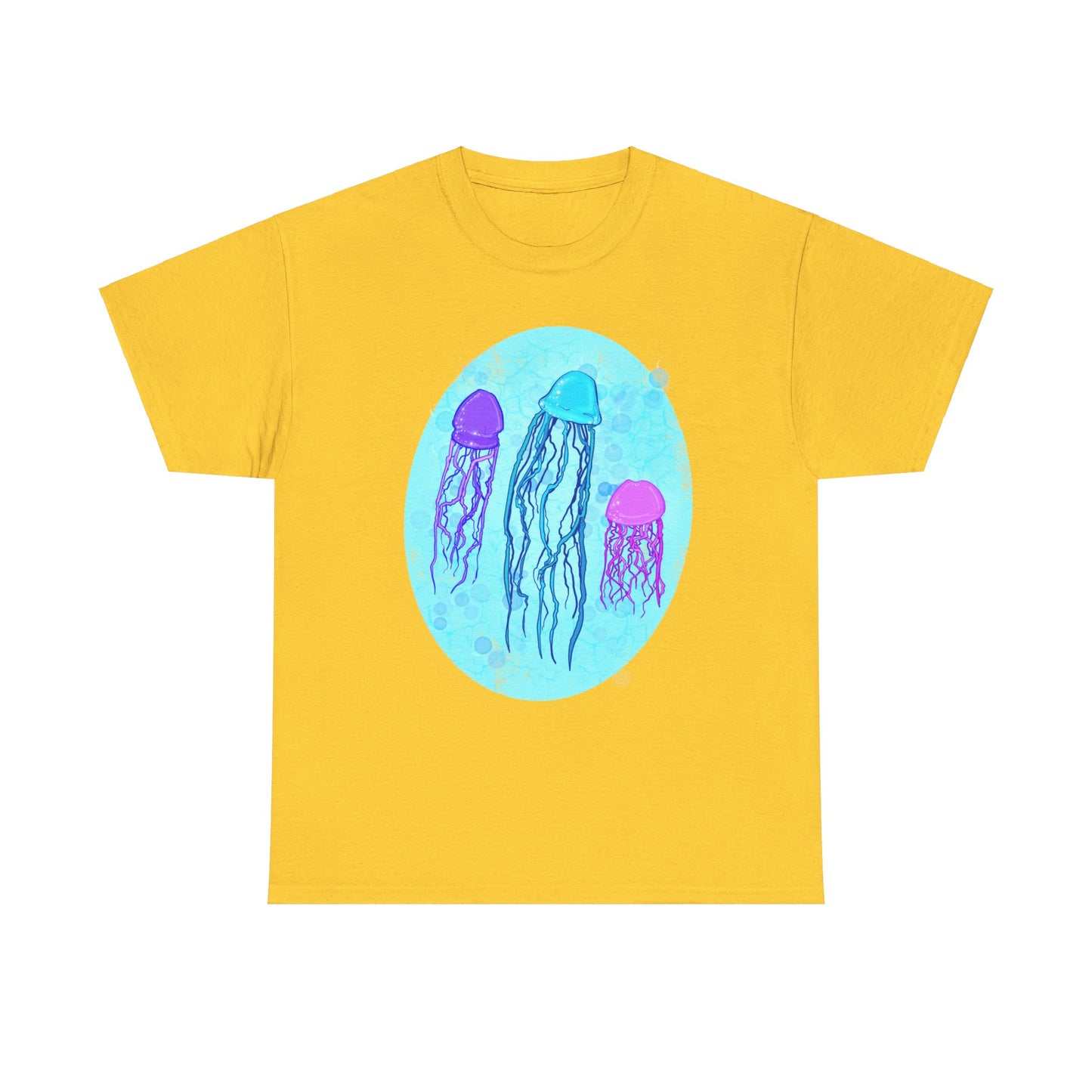 Jellyfish Varieties Unisex Heavy Cotton Tee