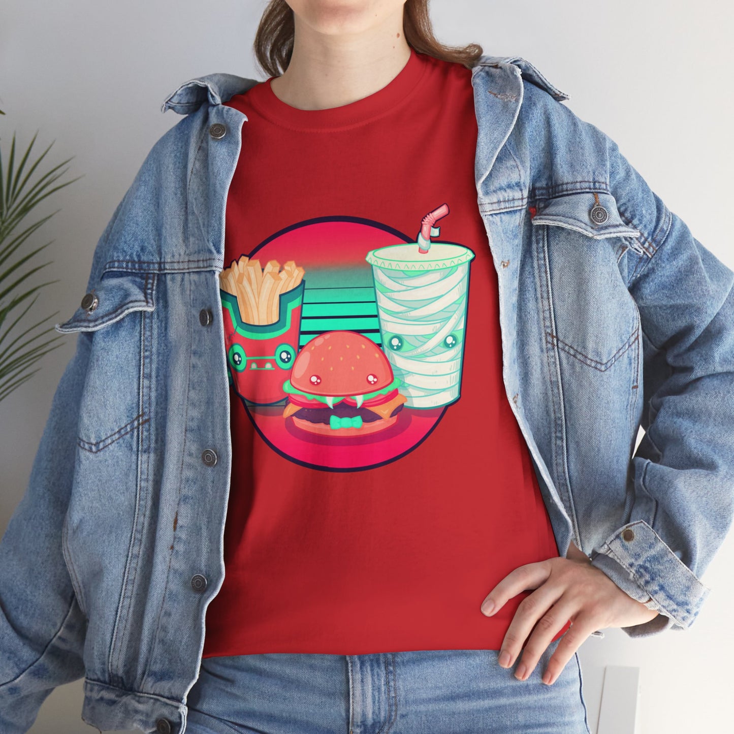 Spooky Fast Food Unisex Heavy Cotton Tee