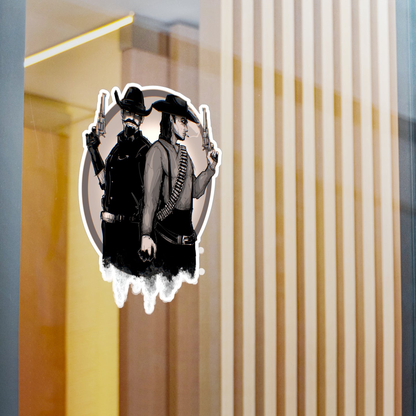 Bounty Hunter Lovers Kiss-Cut Vinyl Decal