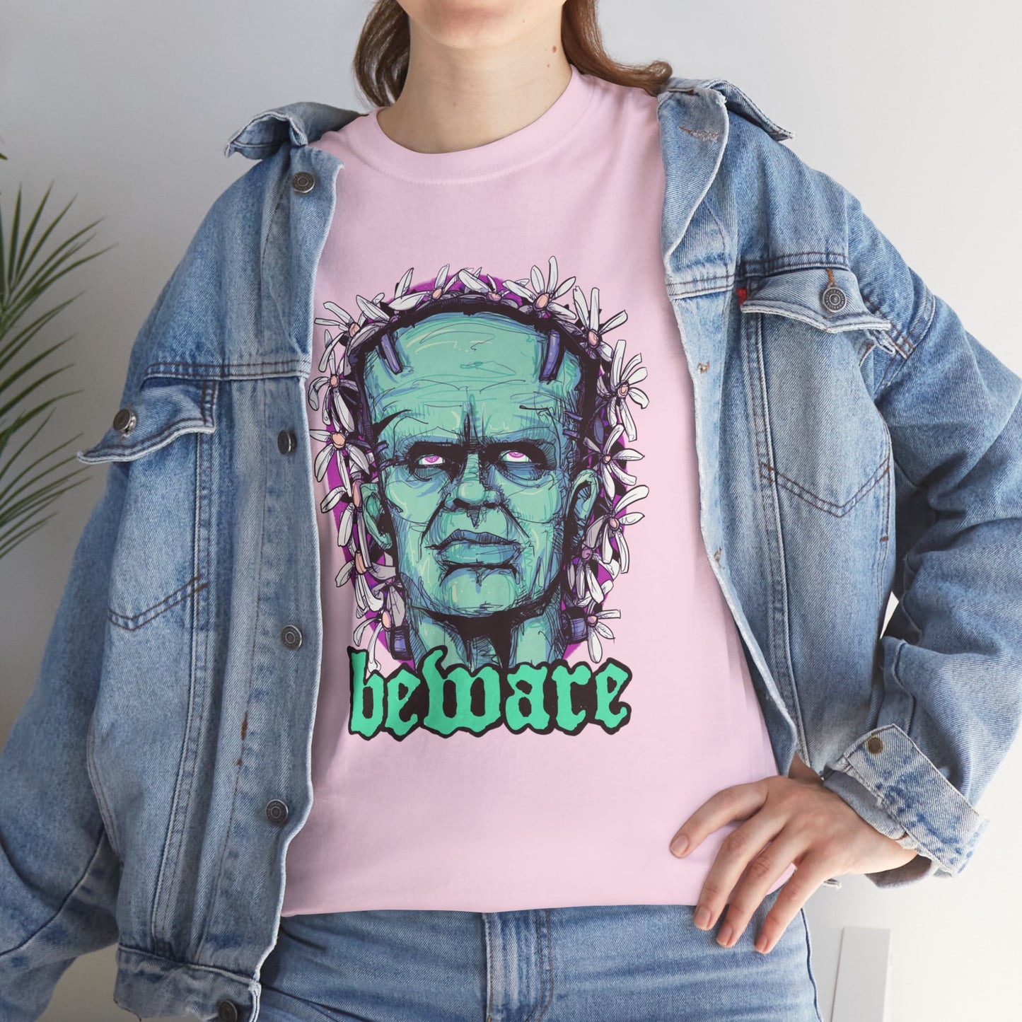 Beware Unisex Heavy Cotton Tee
