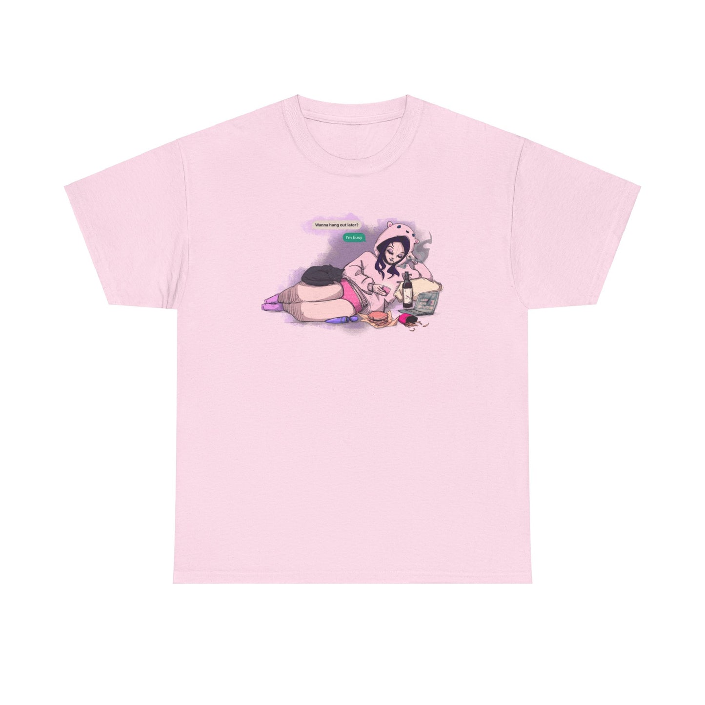 I'm Busy Unisex Heavy Cotton Tee