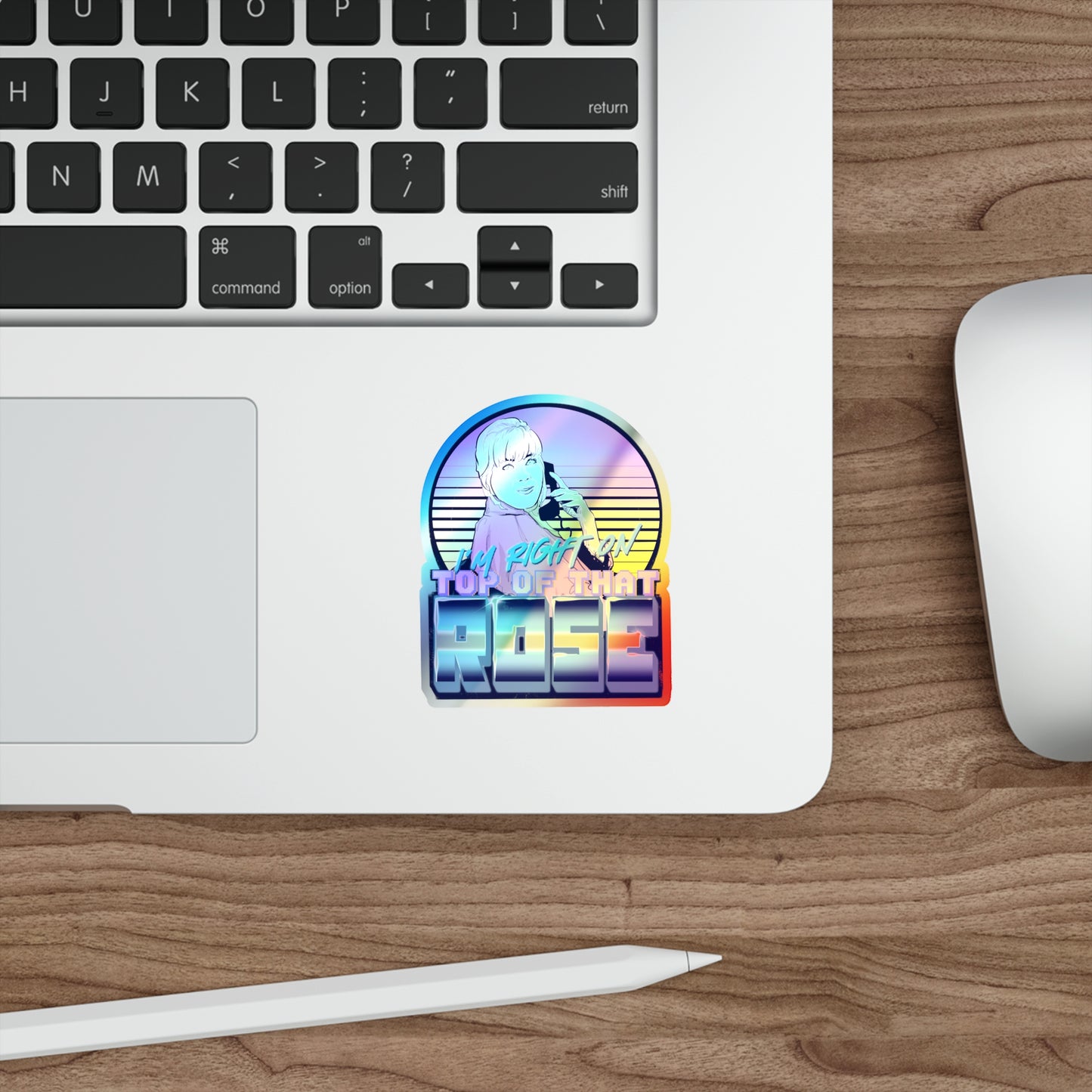 Career Woman Holographic Die-cut Stickers