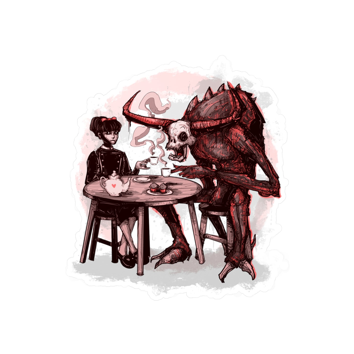 Demons For Breakfast Kiss-Cut Vinyl Decal
