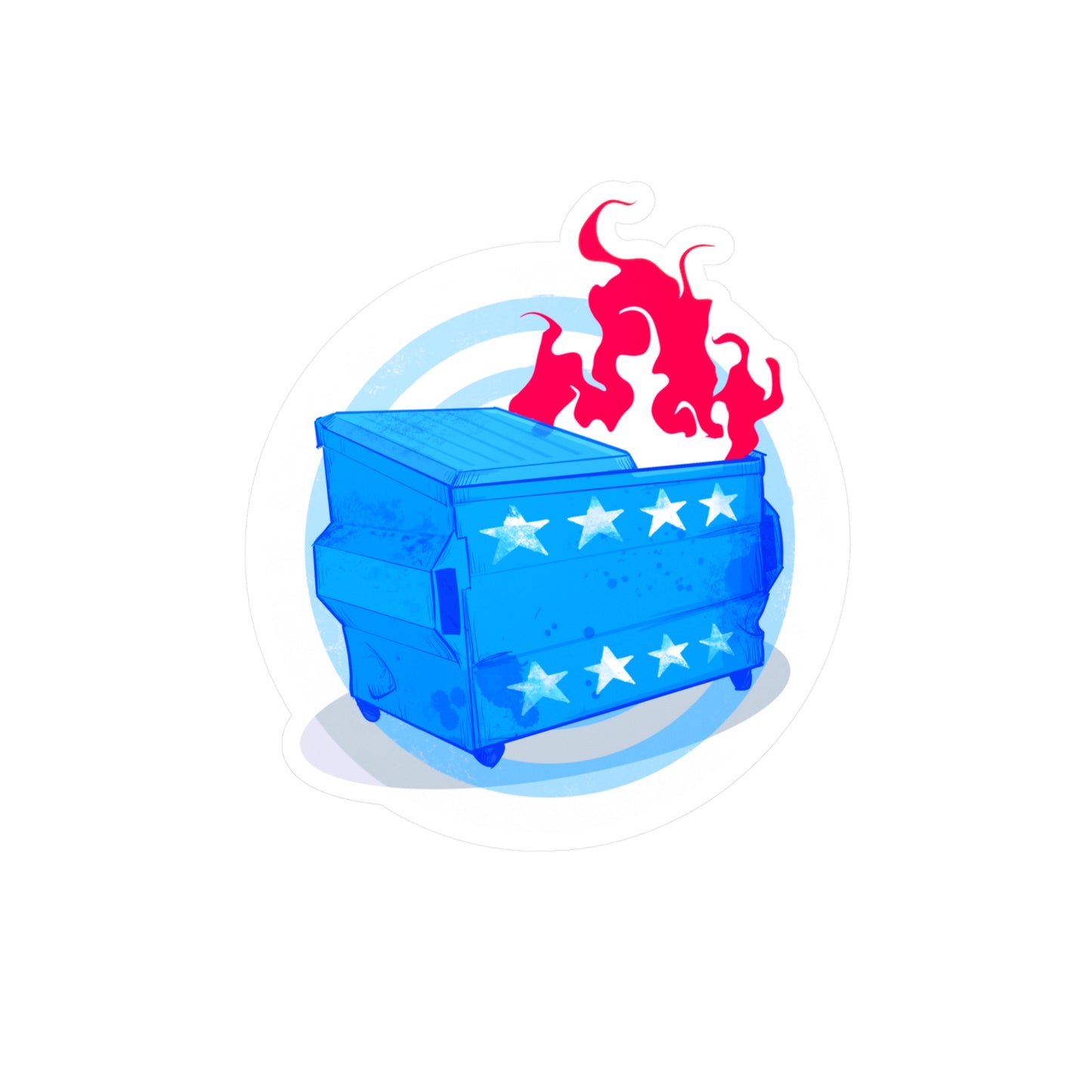 American Dumpster Fire Kiss-Cut Vinyl Decal