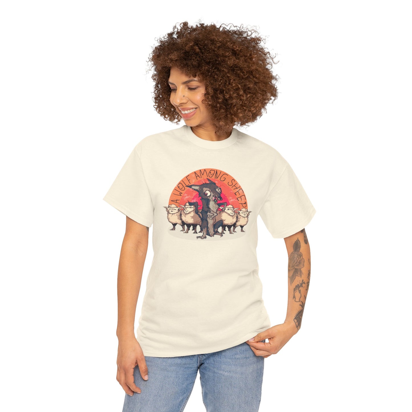 A Wolf Among Sheep Unisex Heavy Cotton Tee