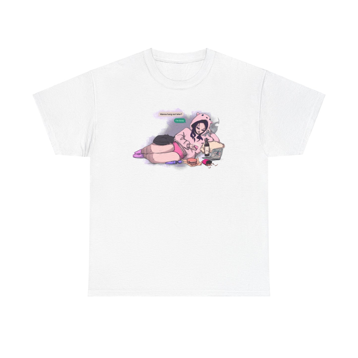 I'm Busy Unisex Heavy Cotton Tee