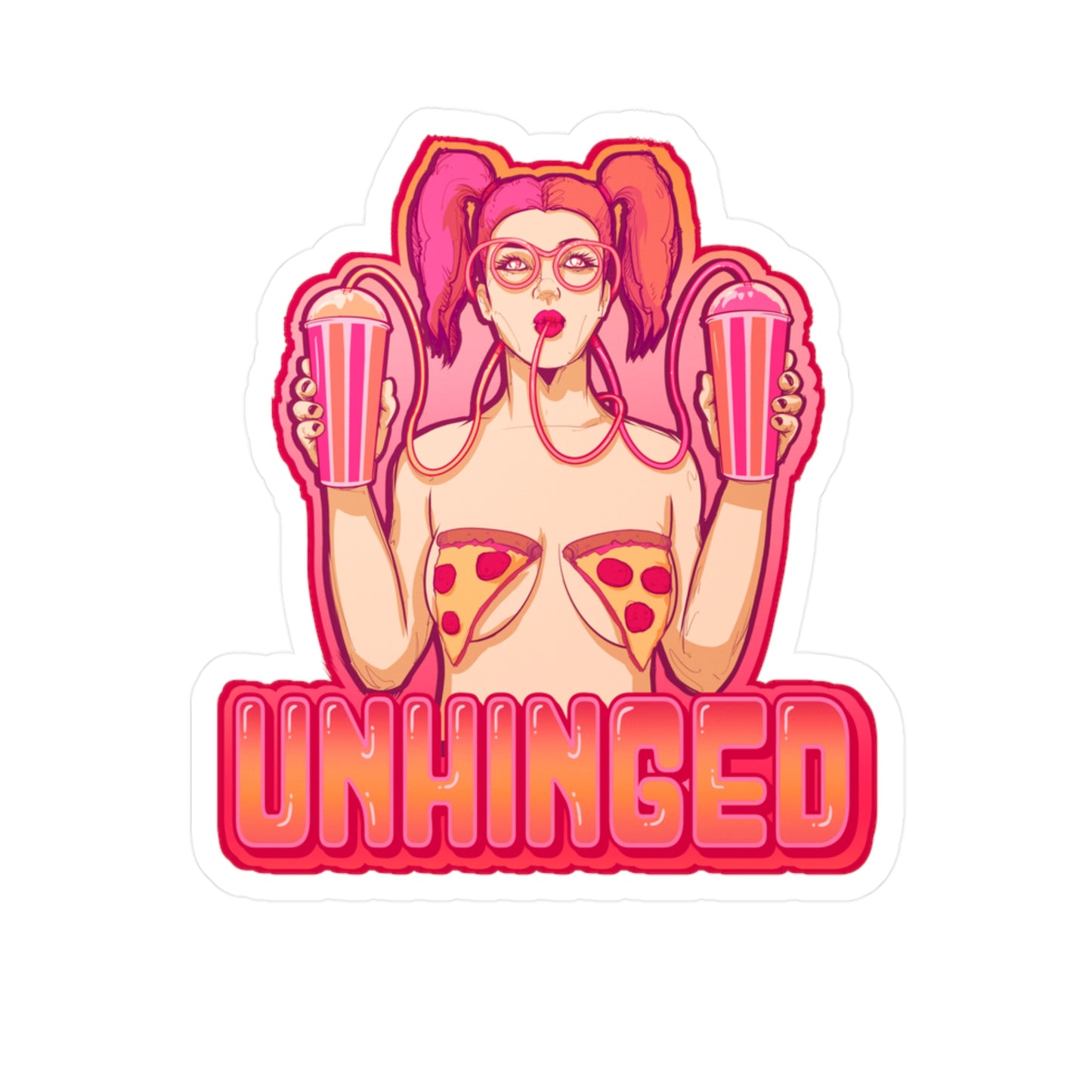 Unhinged Kiss-Cut Vinyl Decal
