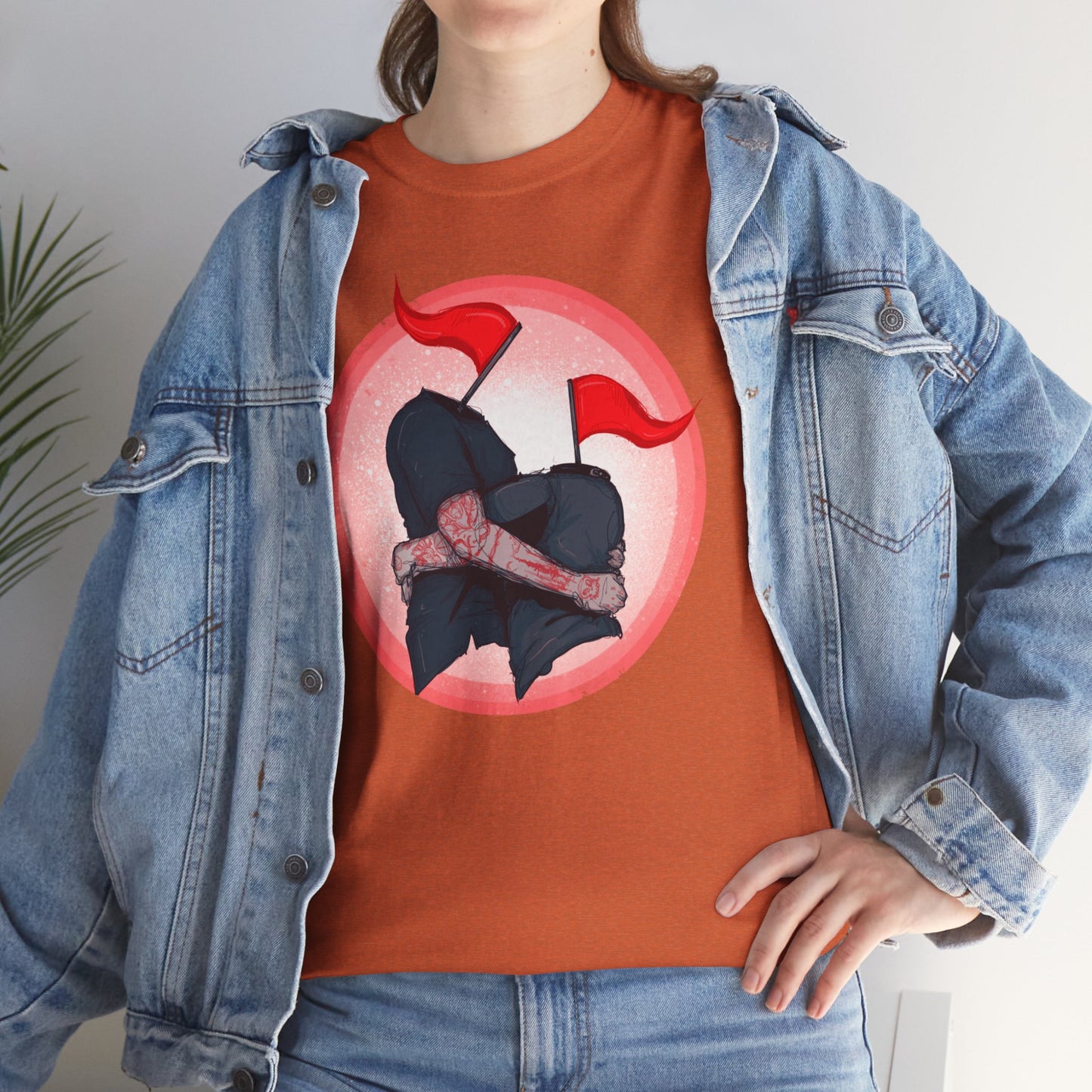 Red Flags Unisex Heavy Cotton Tee
