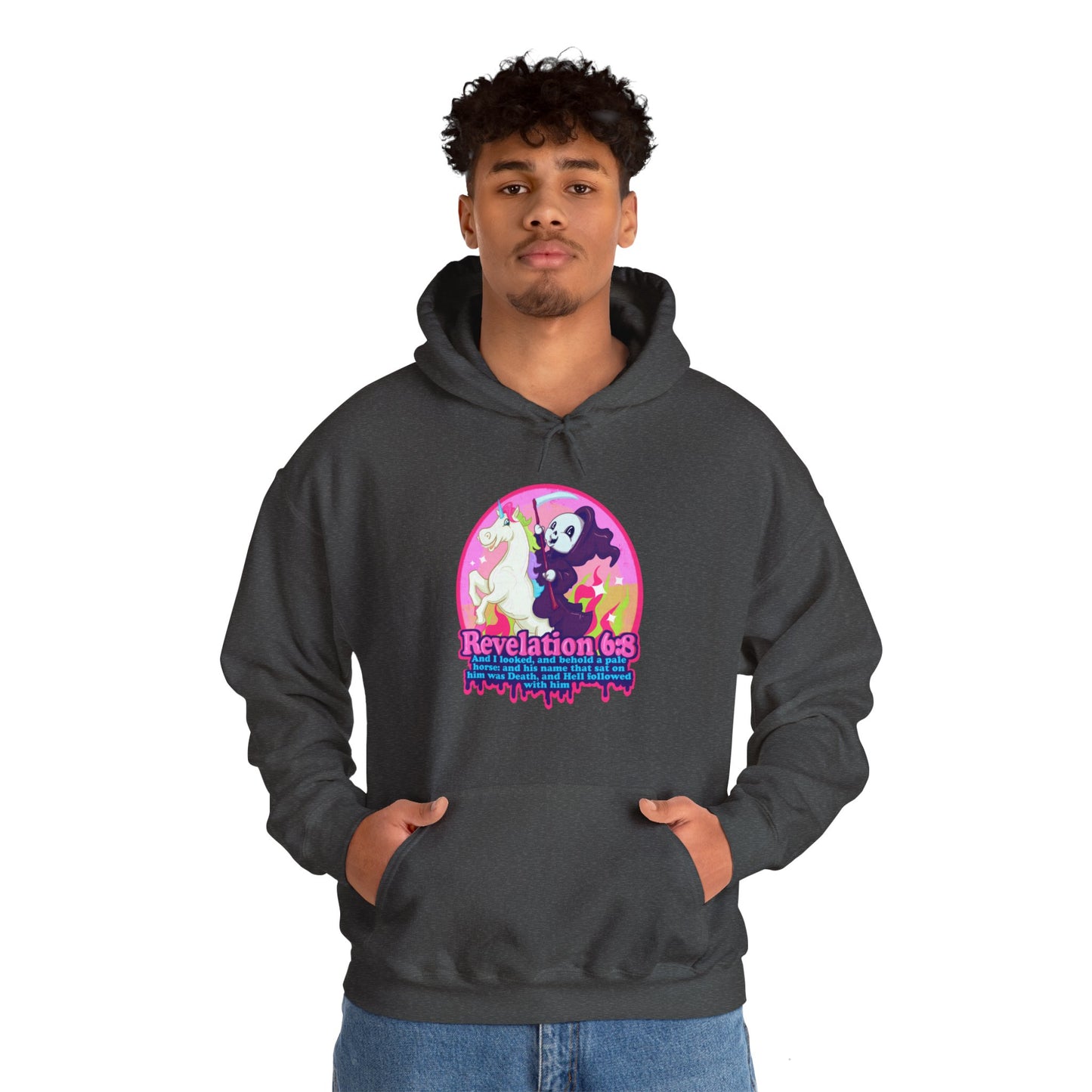Revelation 6:8 Unisex Heavy Blend Hooded Sweatshirt