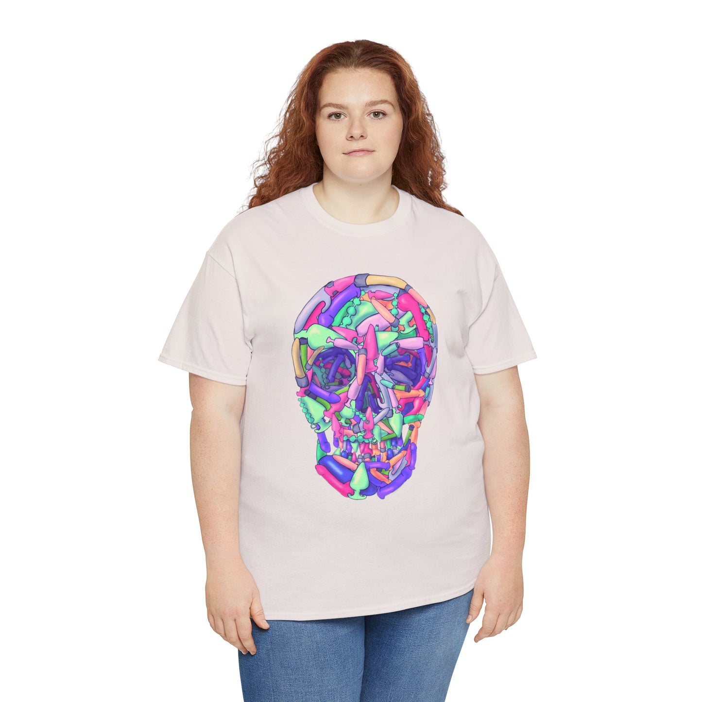 Sex Toy Skull Unisex Heavy Cotton Tee