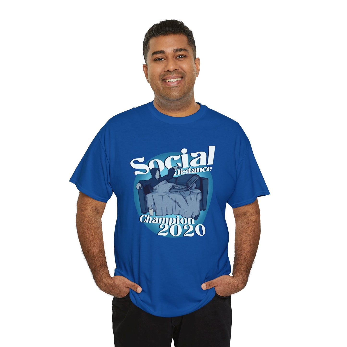 Social Distance Champion Unisex Heavy Cotton Tee