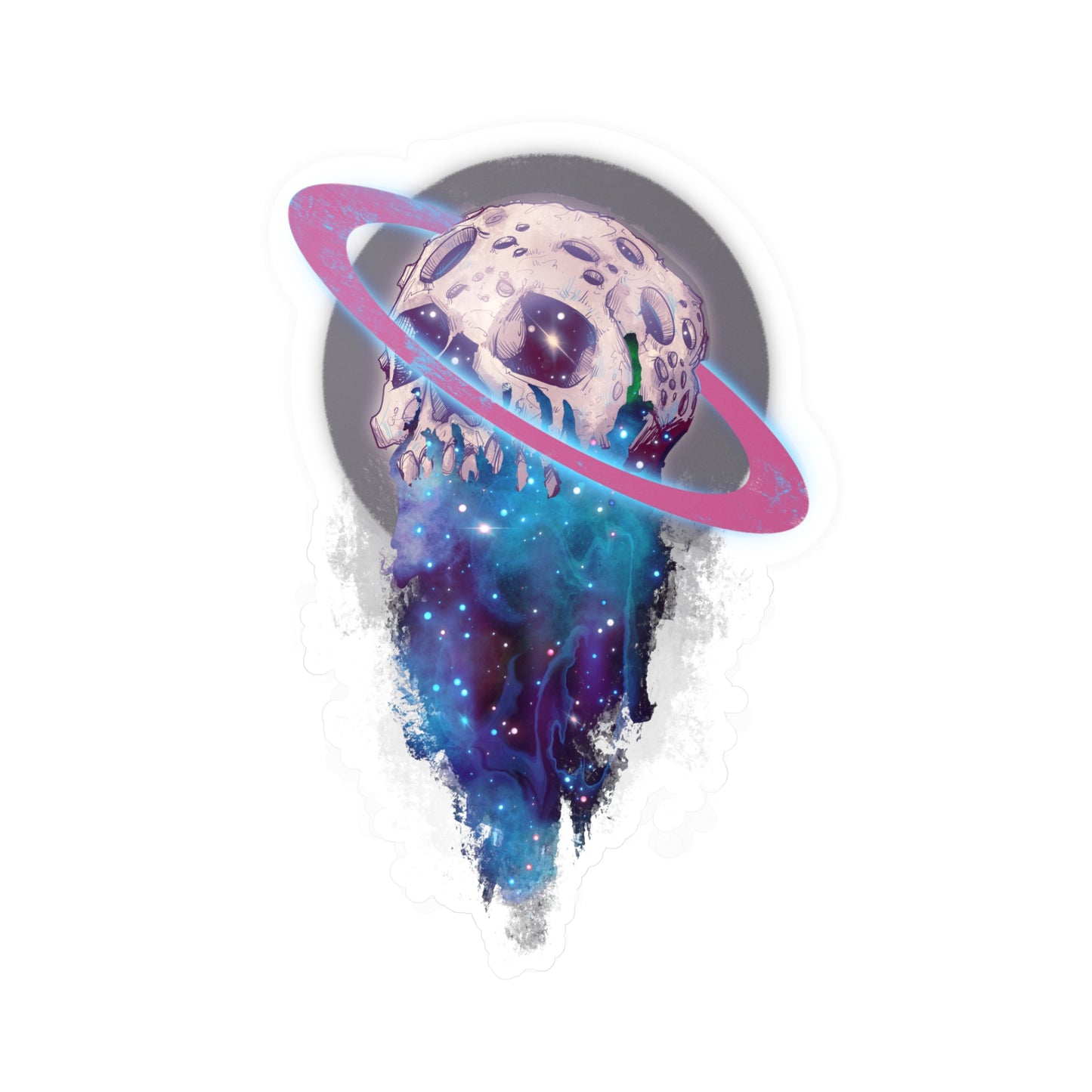 Elemental Skull Space Kiss-Cut Vinyl Decal