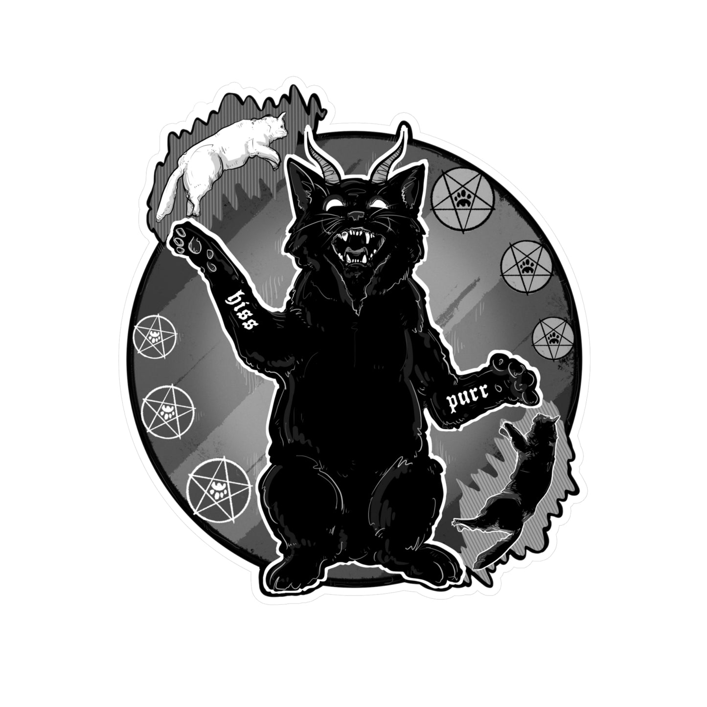 BaphoCat II Kiss-Cut Vinyl Decal