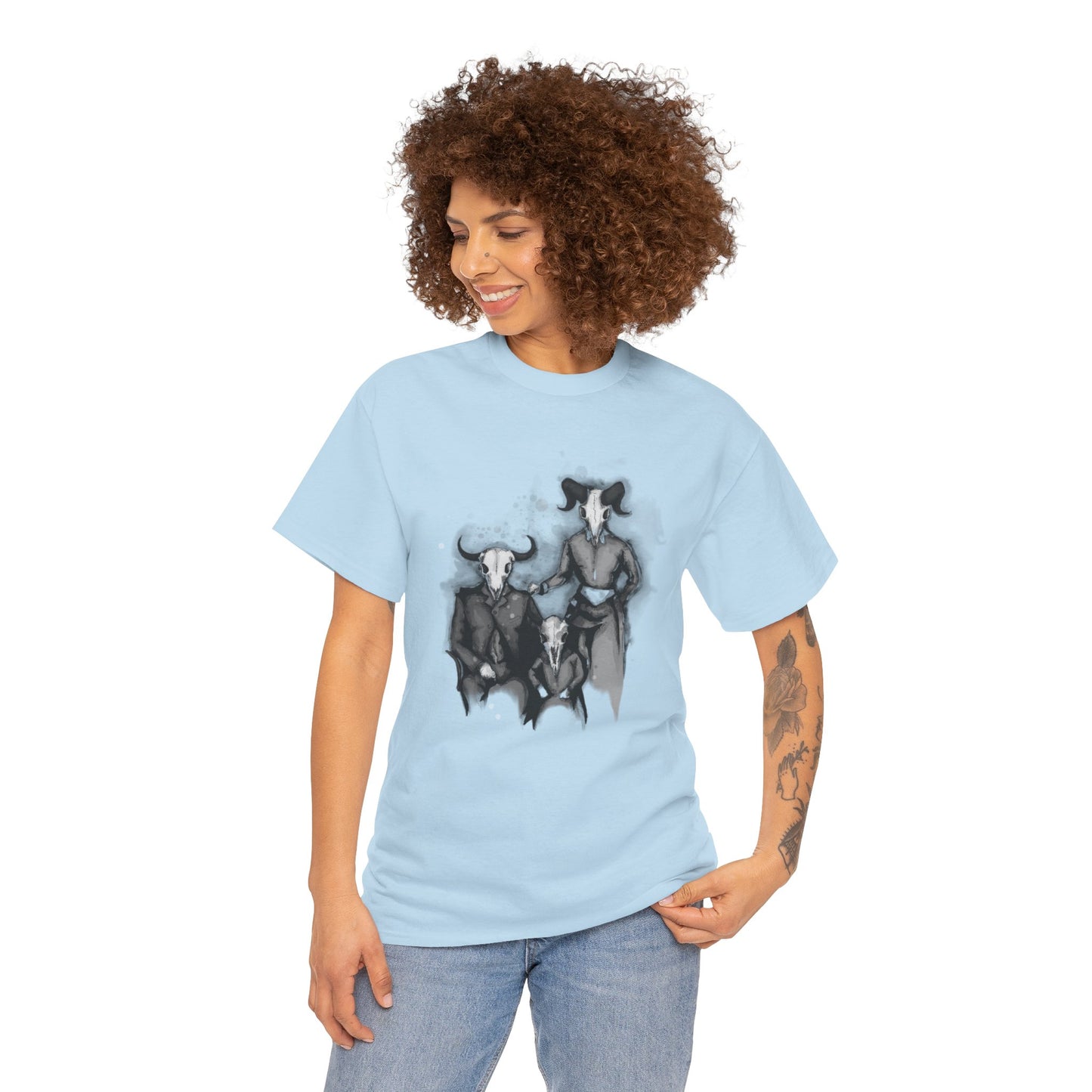 Family Portrait Unisex Heavy Cotton Tee
