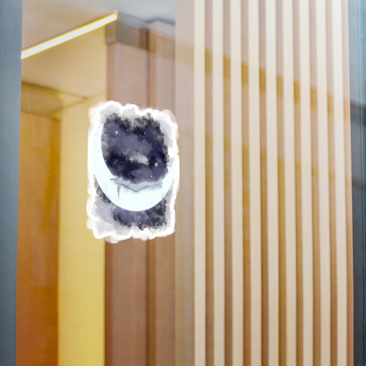 The Girl Who Loved The Moon Kiss-Cut Vinyl Decal