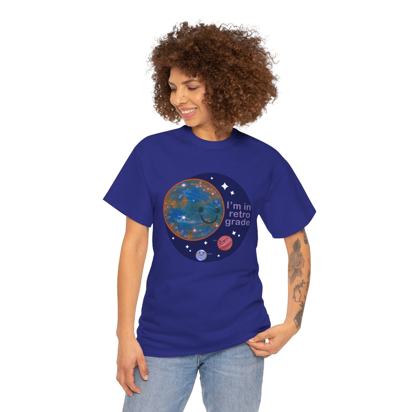 Mercury In Retrograde Unisex Heavy Cotton Tee