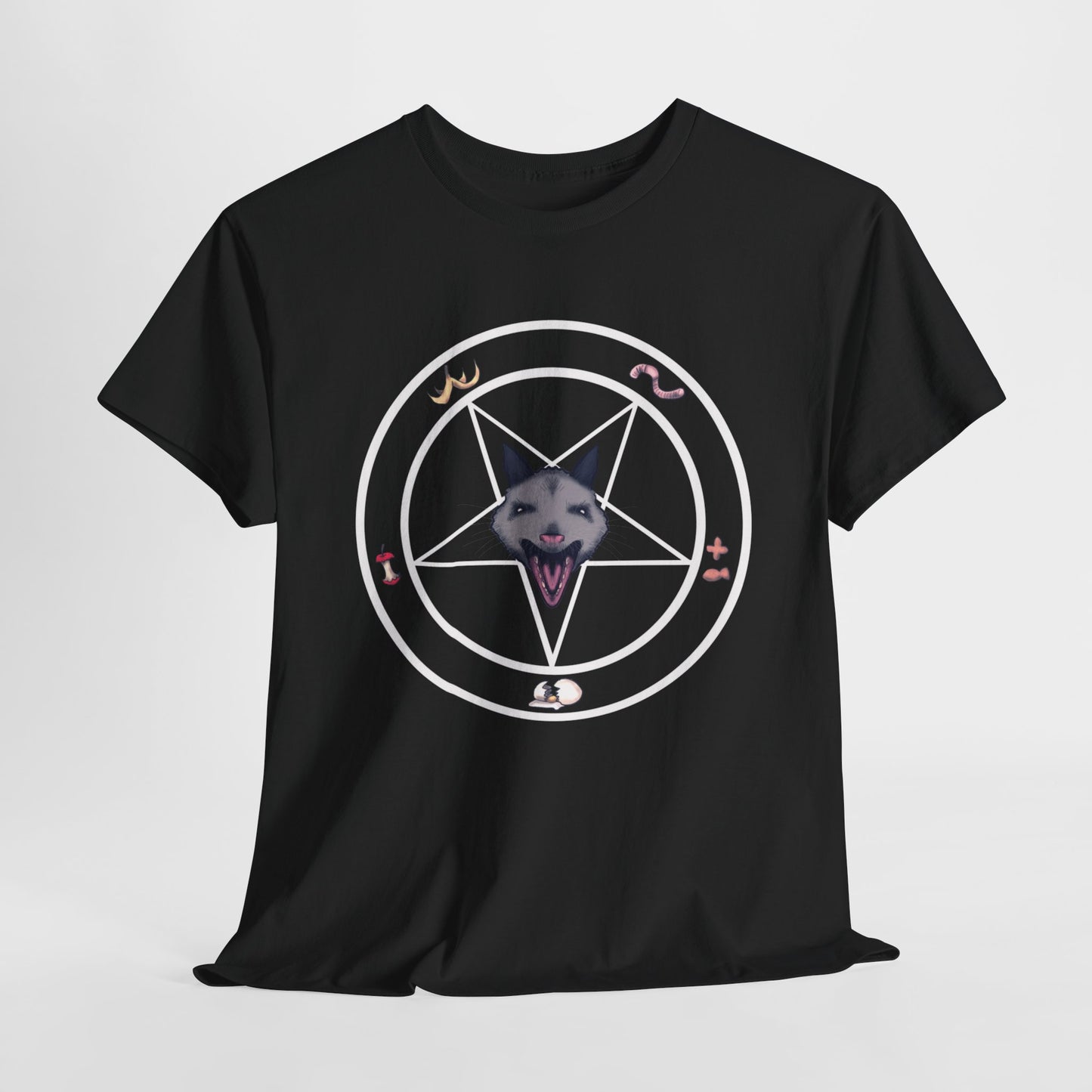 Opossum Pentagram Unisex Heavy Cotton Tee