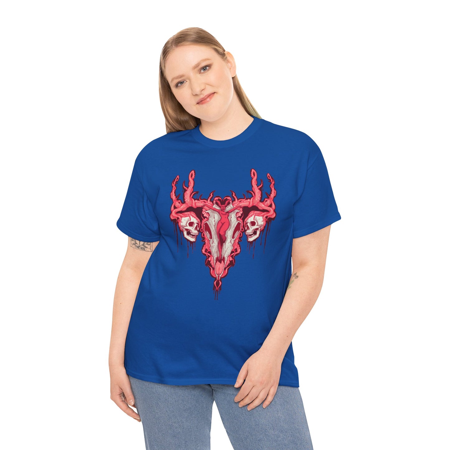 Uterus From Hell Unisex Heavy Cotton Tee