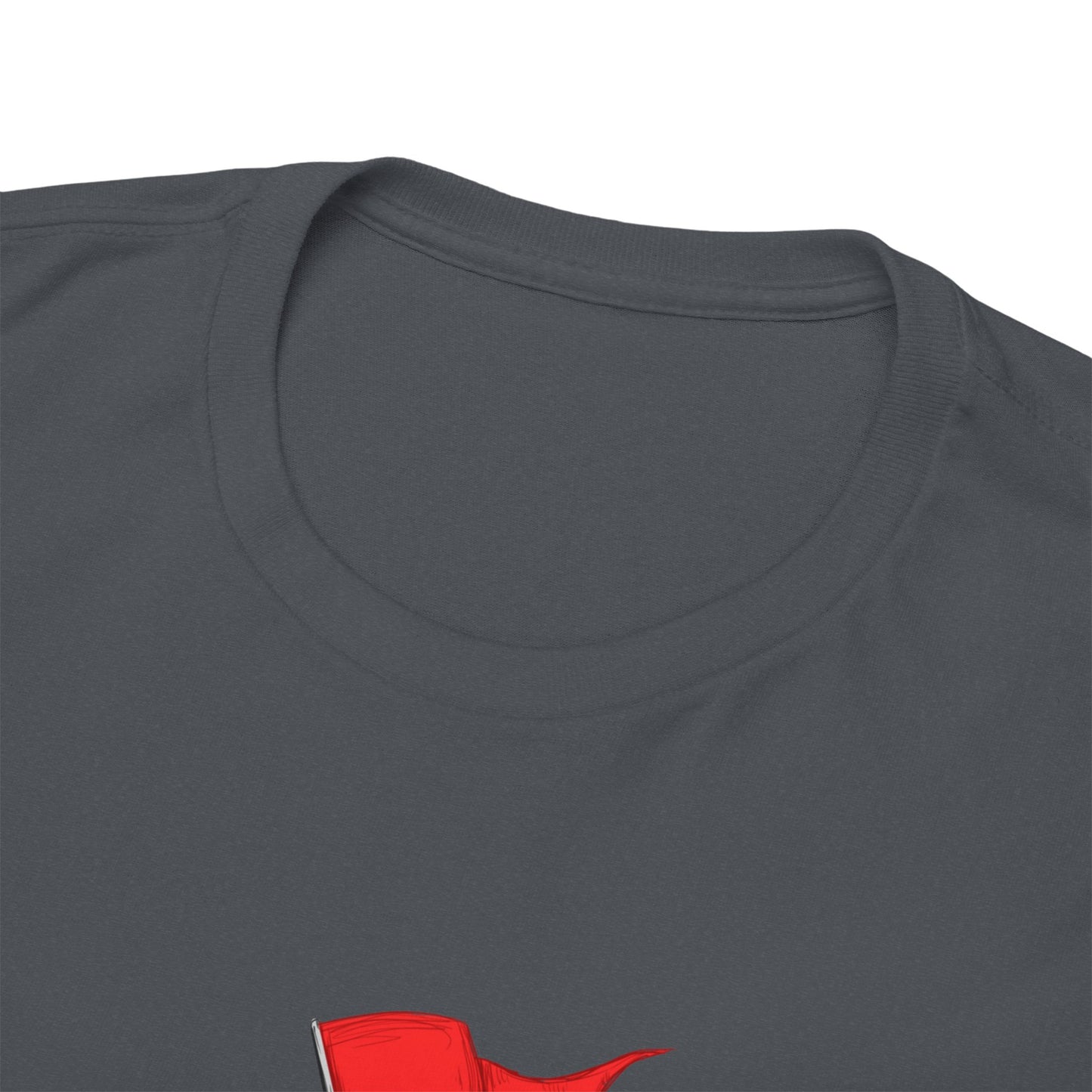 Red Flag Male Unisex Heavy Cotton Tee