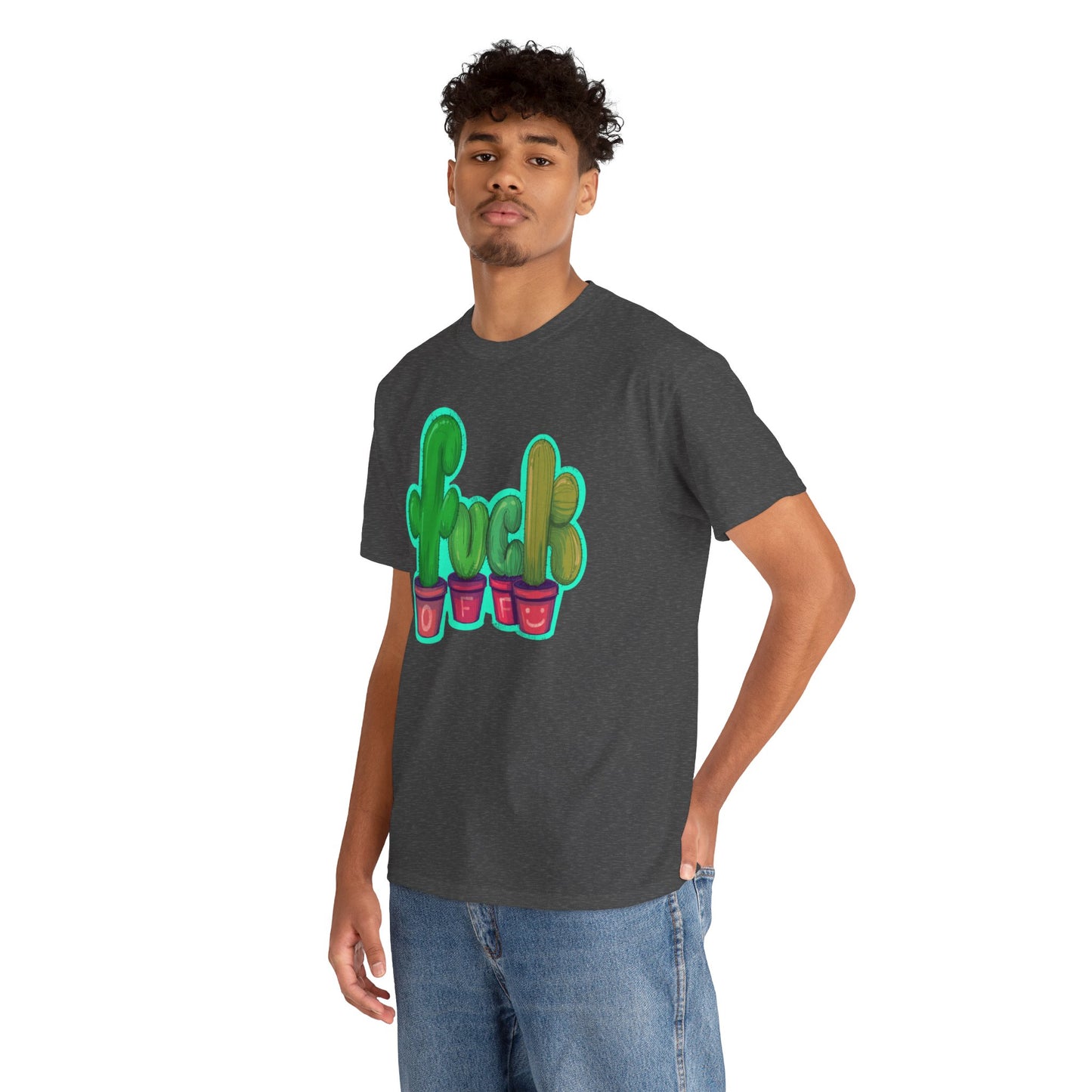 Rude Succulents Unisex Heavy Cotton Tee