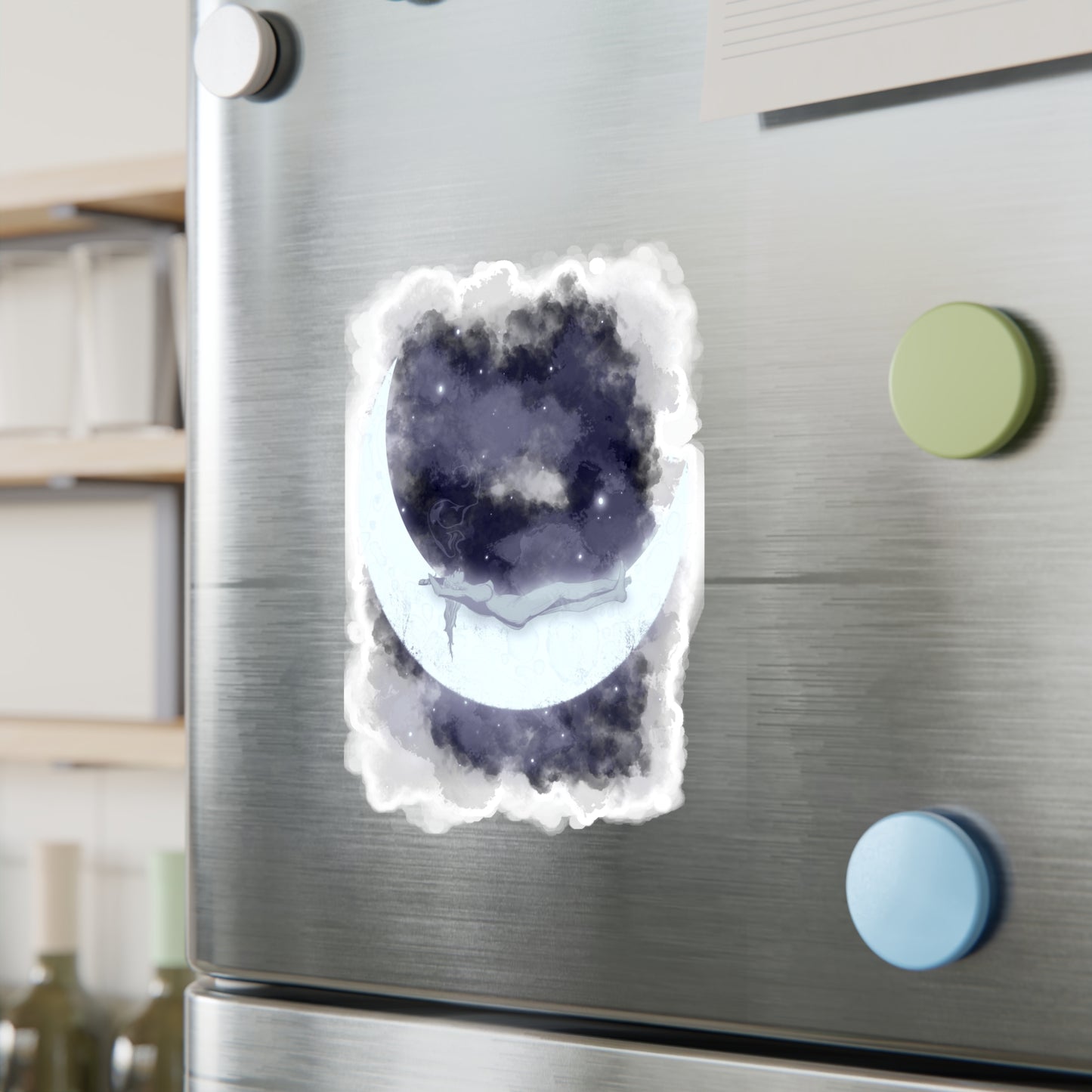 The Girl Who Loved The Moon Kiss-Cut Vinyl Decal