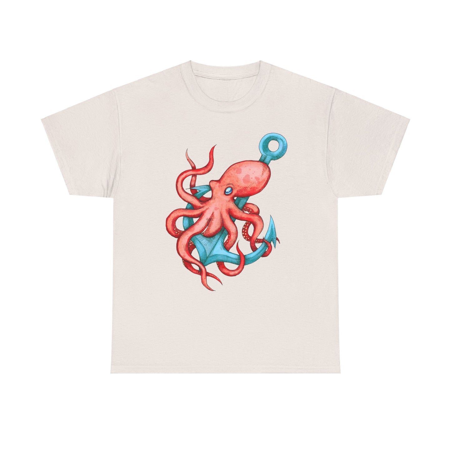 Octopus Anchor Unisex Heavy Cotton Tee