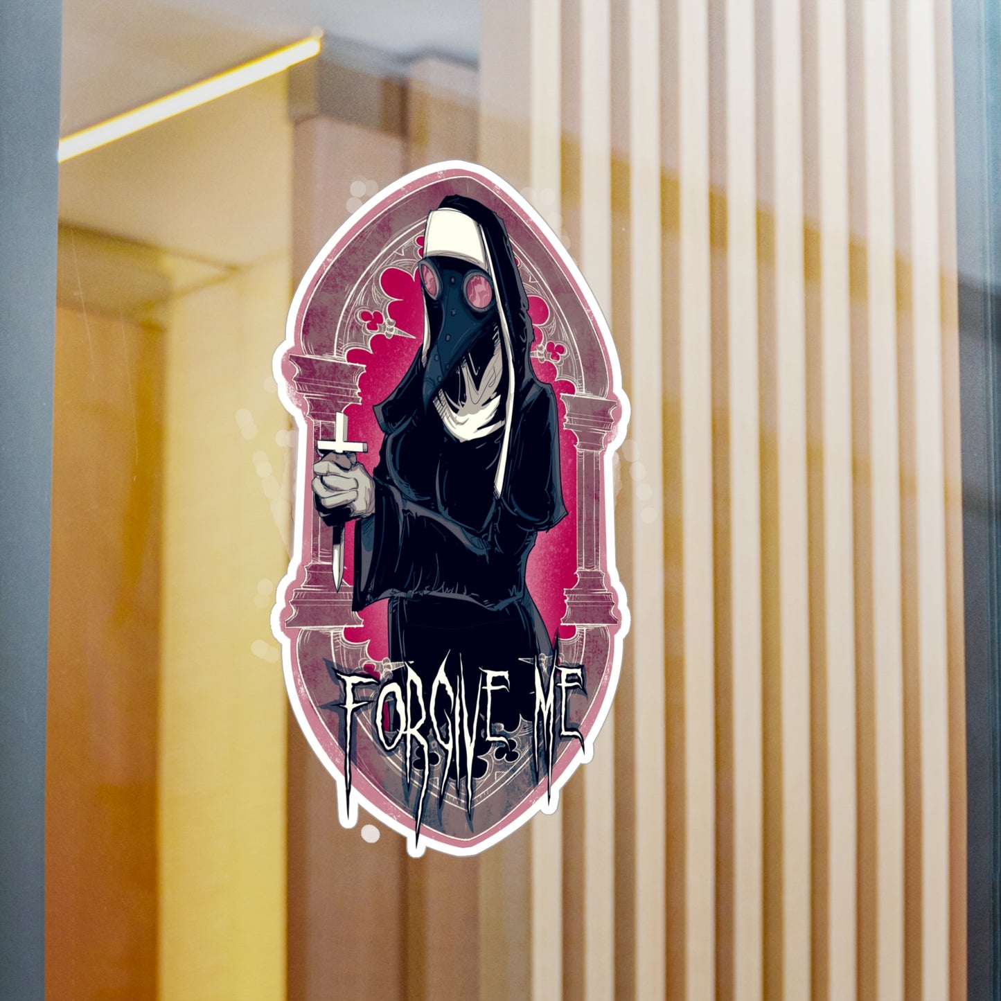 Forgive Me Kiss-Cut Vinyl Decal
