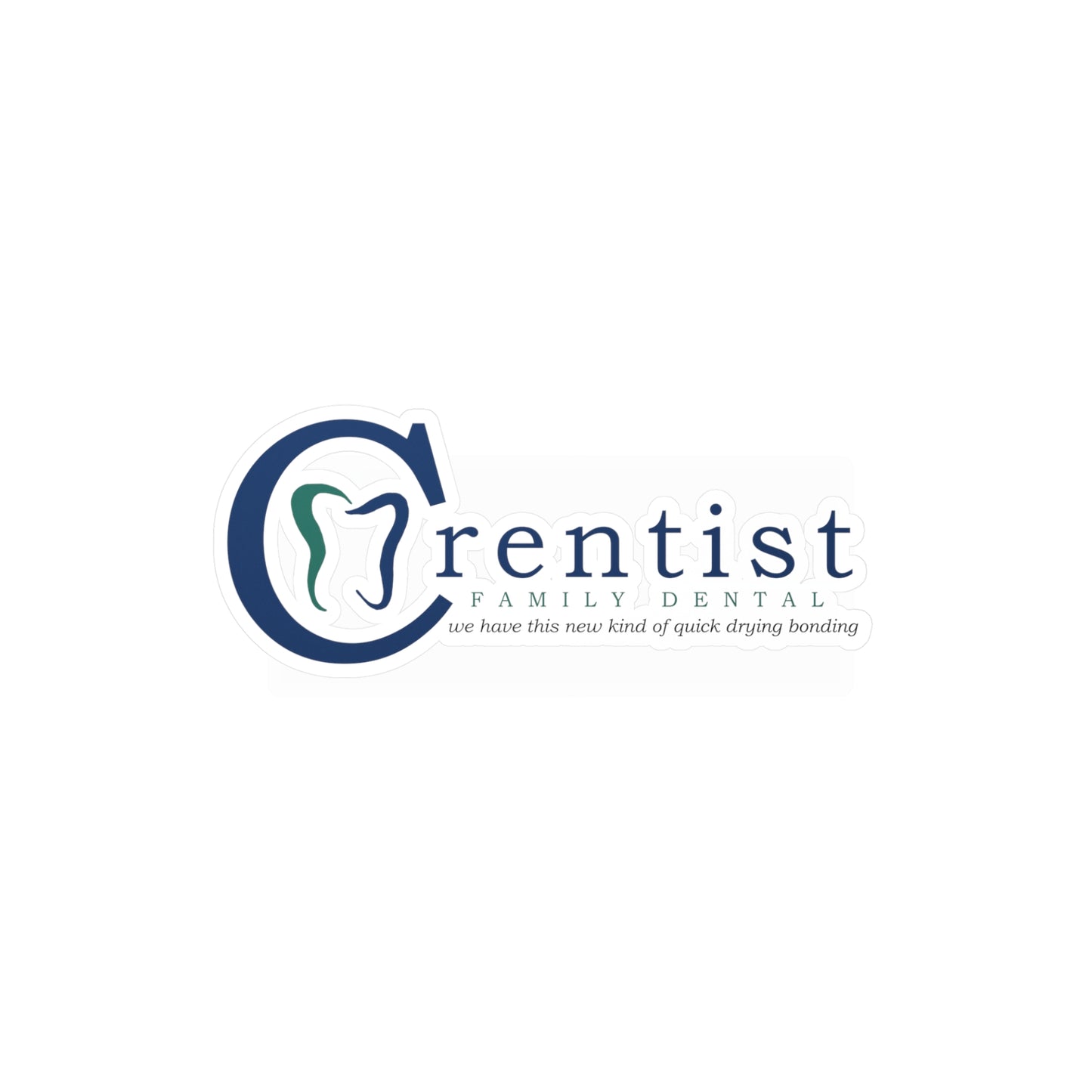 Crentist Family Dental Kiss-Cut Vinyl Decal