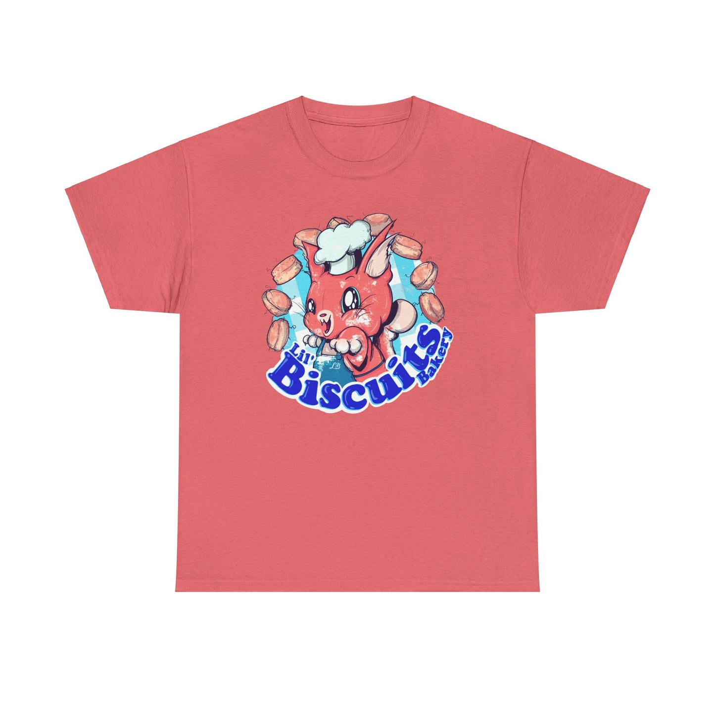 Lil Biscuits Cat Bakery Unisex Heavy Cotton Tee
