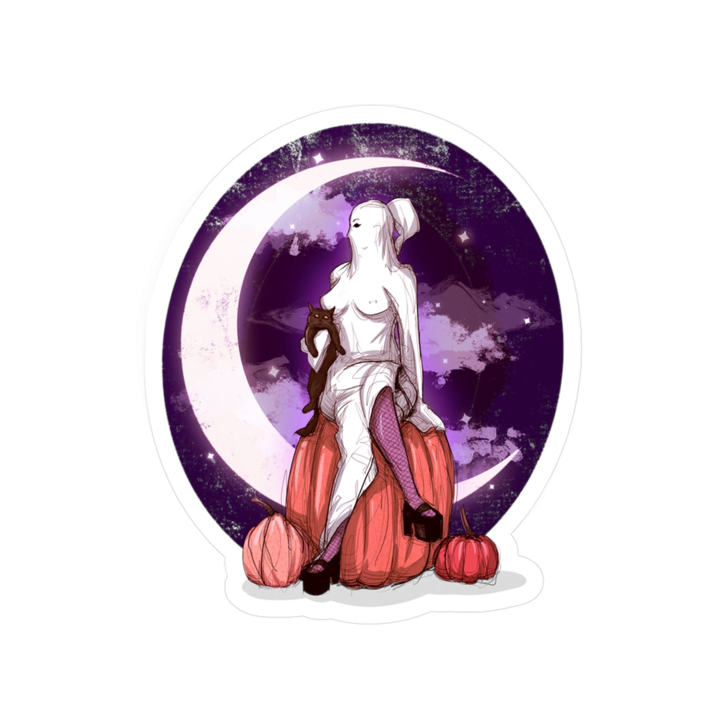 Ghost Queen Kiss-Cut Vinyl Decal