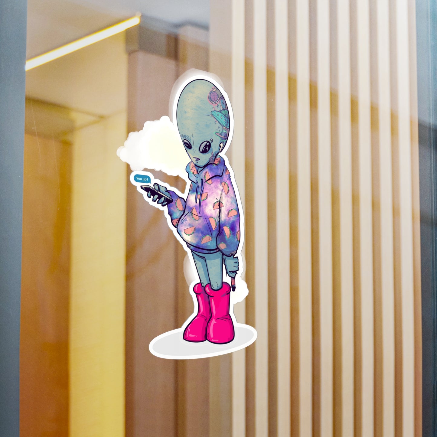 Earth Alien Kiss-Cut Vinyl Decal