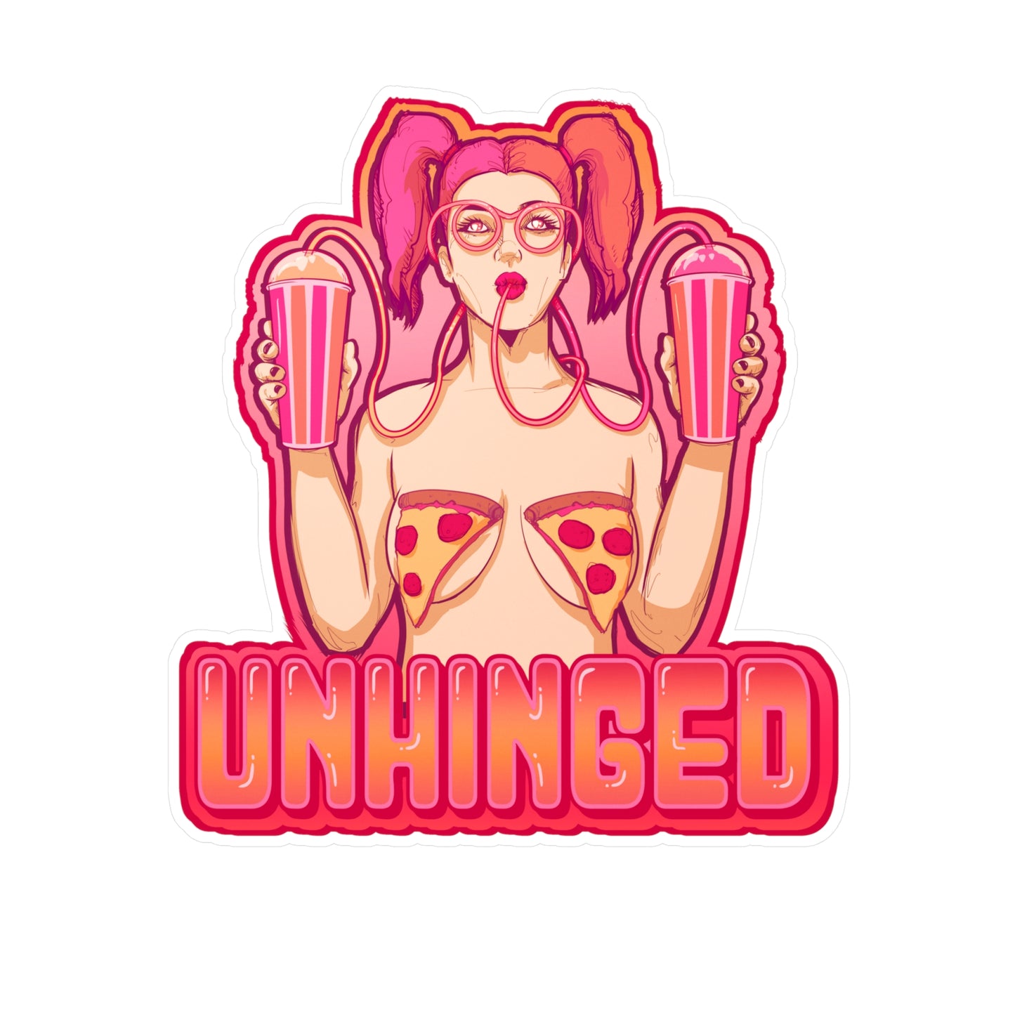 Unhinged Kiss-Cut Vinyl Decal