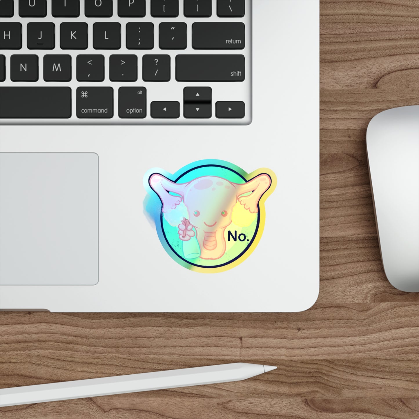 Cute-urus Holographic Die-cut Stickers