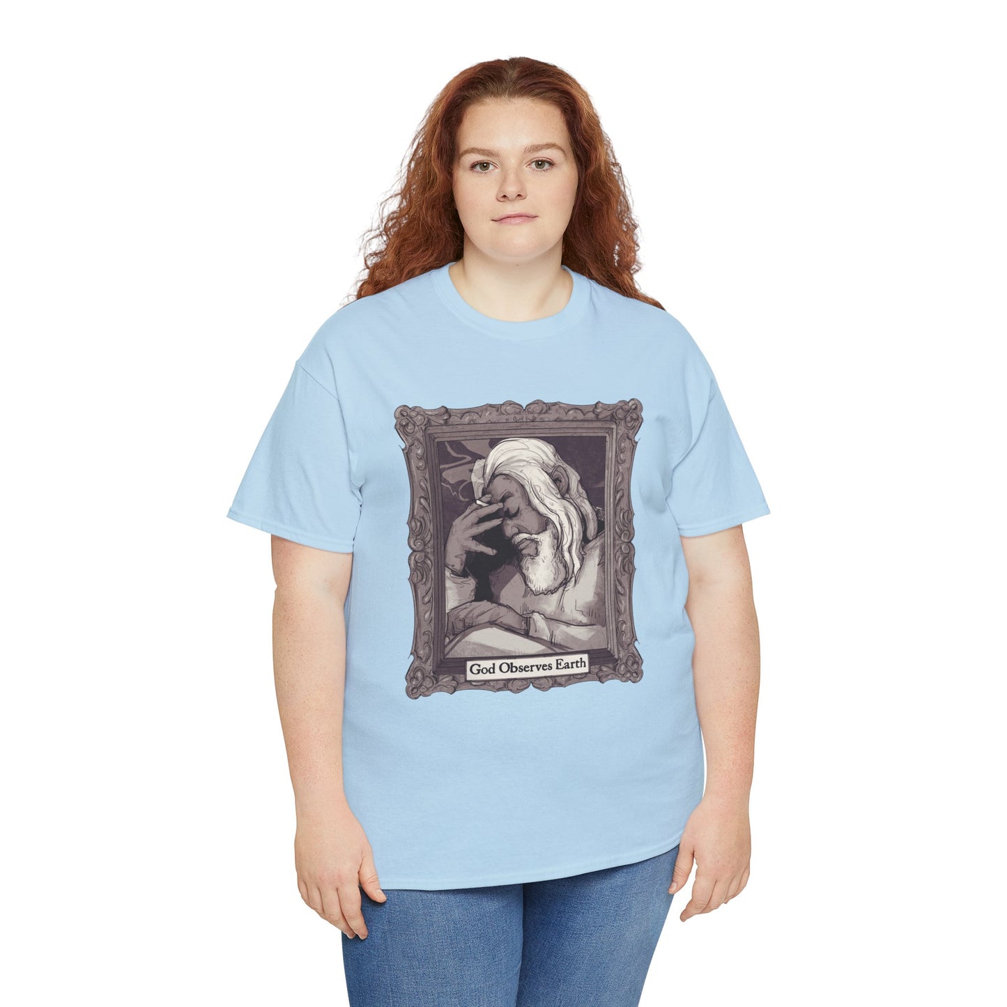 God Observes Earth Unisex Heavy Cotton Tee