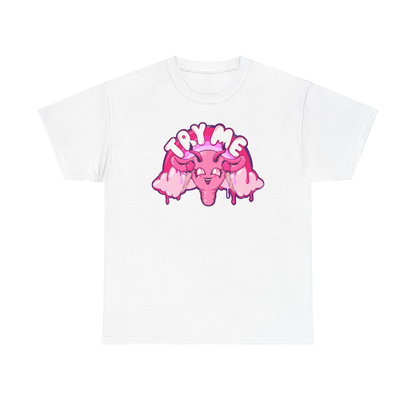 Try Me Uterus Unisex Heavy Cotton Tee