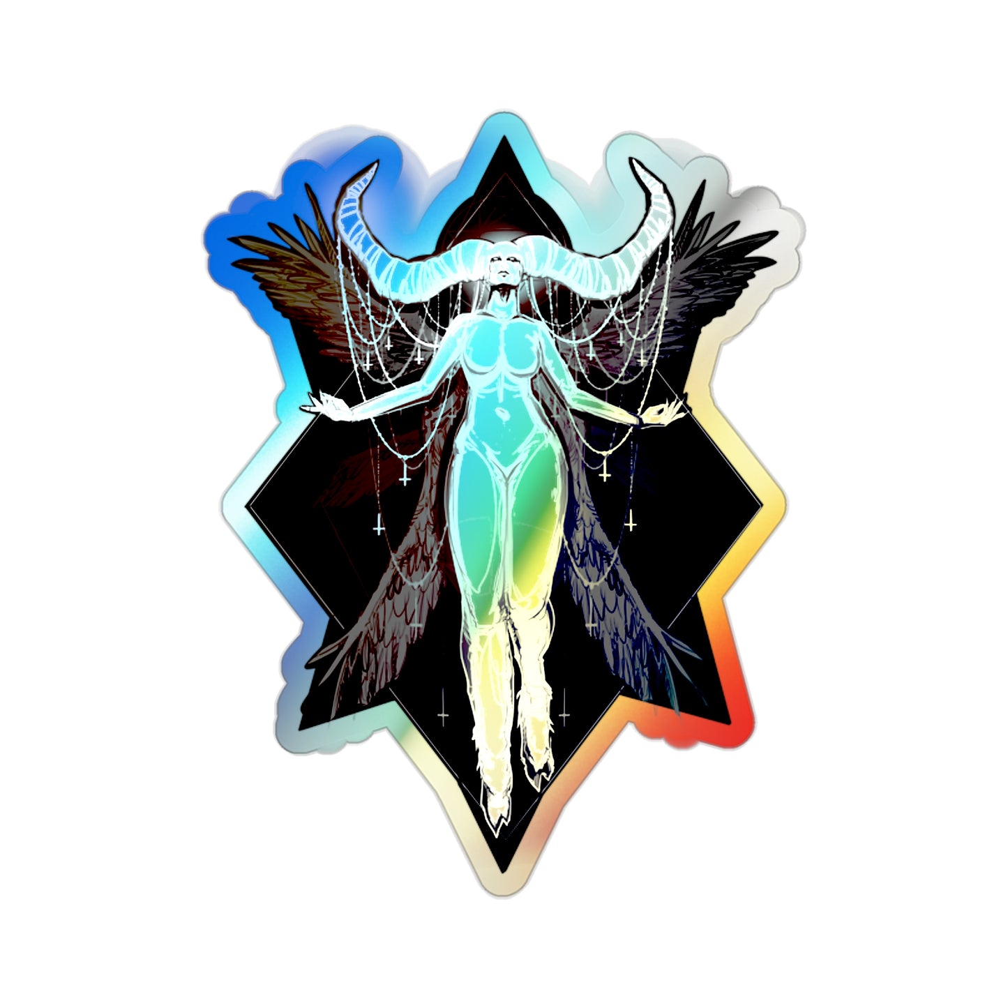 The Deceiver Holographic Die-cut Stickers