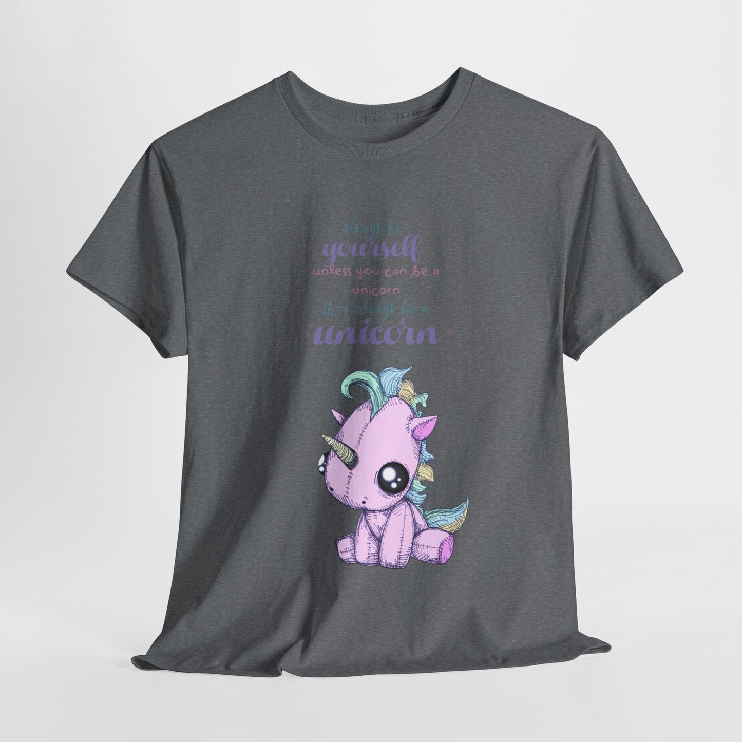 Be Yourself Unicorn Unisex Heavy Cotton Tee