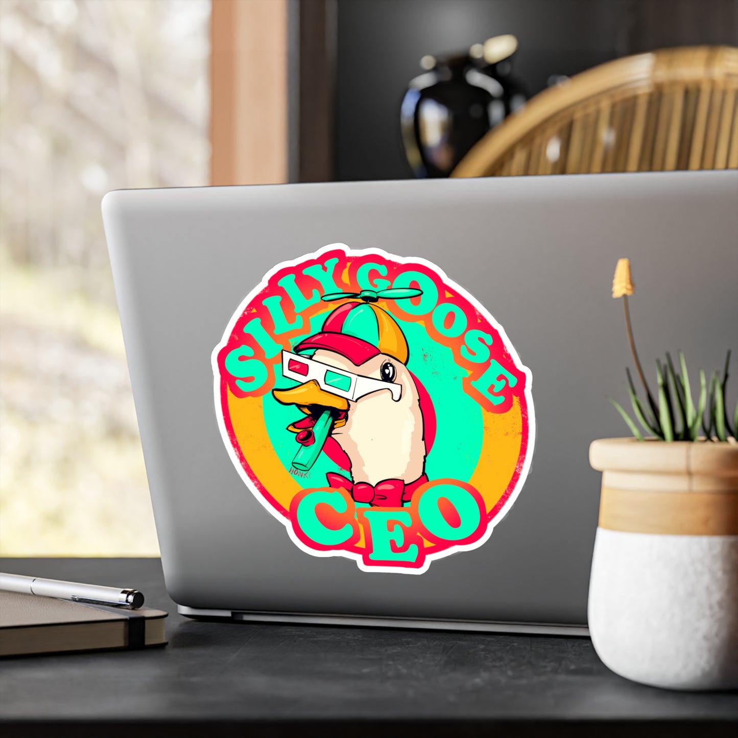 Silly Goose CEO Kiss-Cut Vinyl Decal
